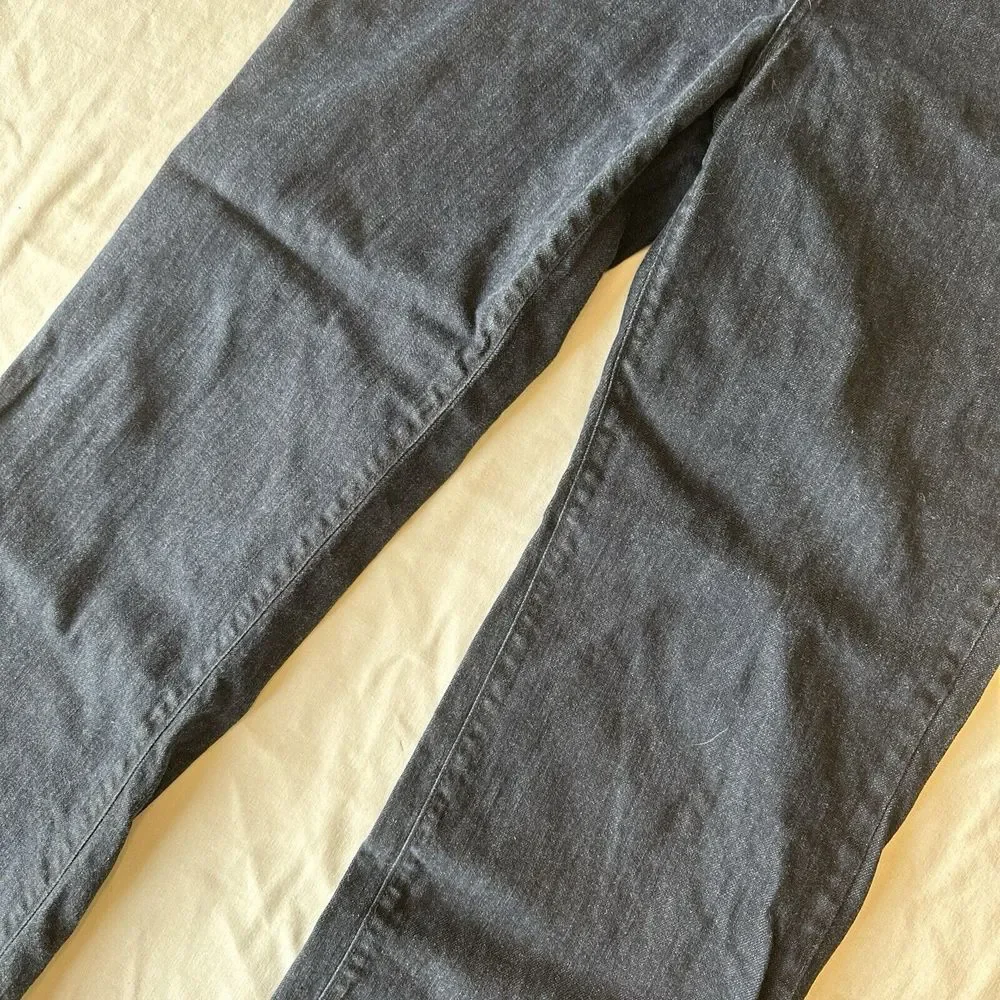 L.L. Bean Women's 14 Jeans Straight Fit Dark Wash Denim Flap‎ Pockets
